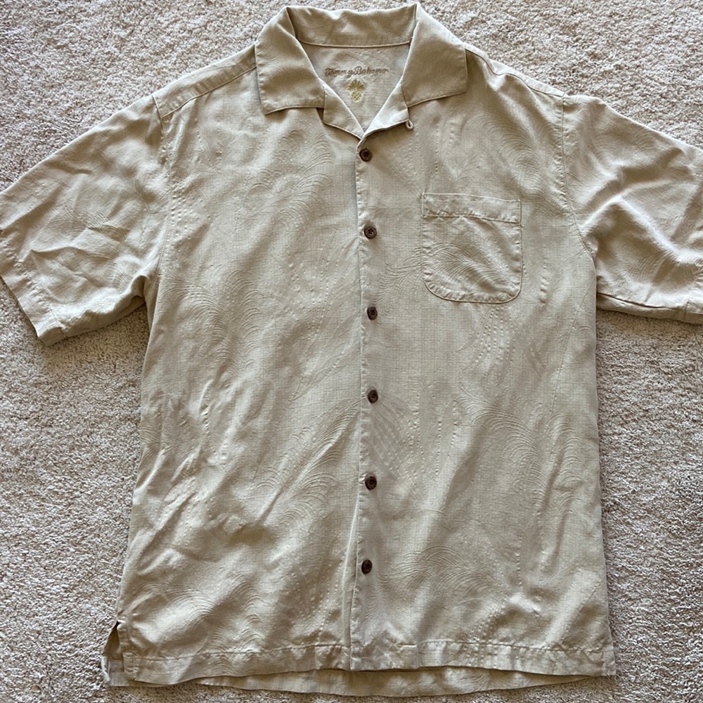 Tommy Bahama button down 100% Silk Shirt